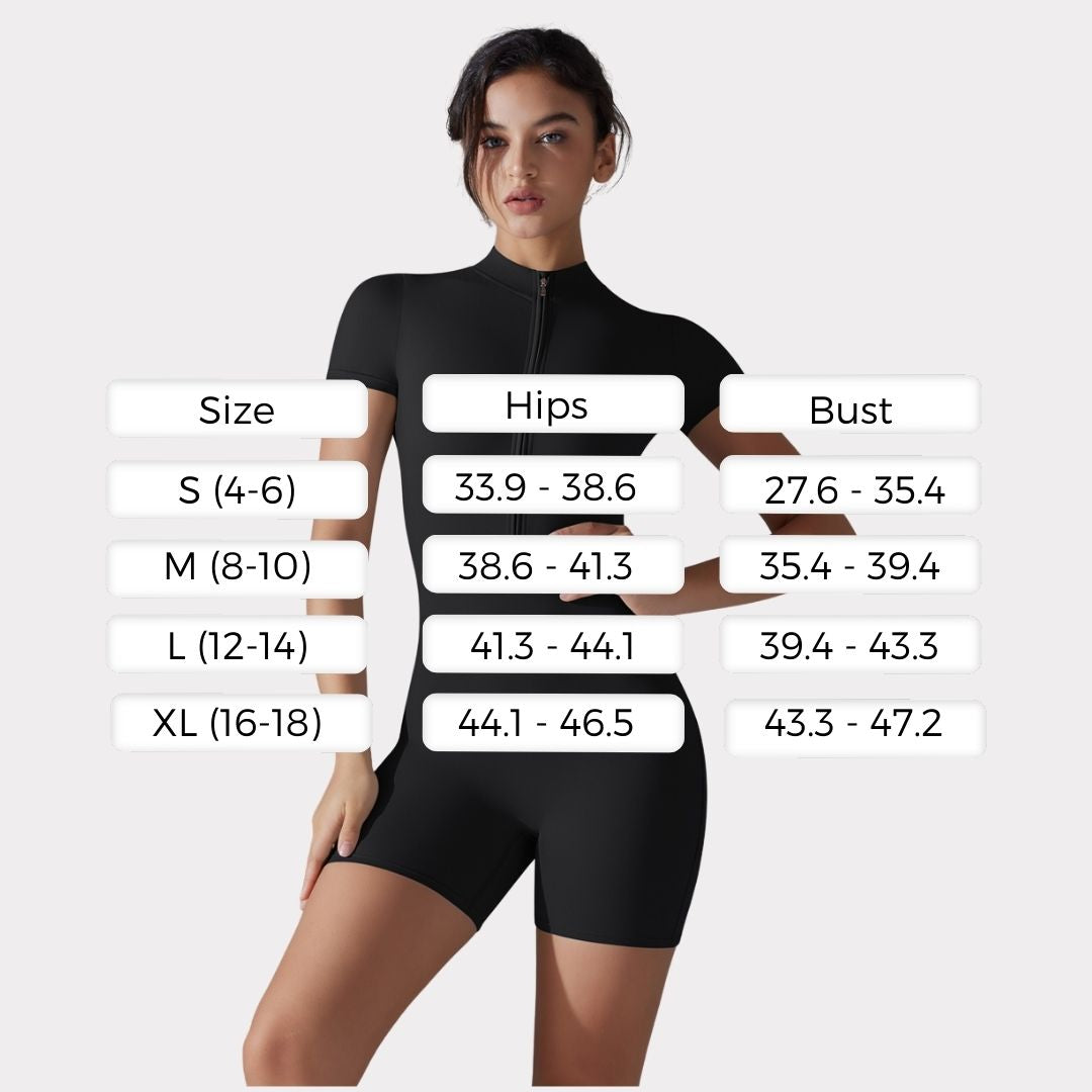 ShapeFit Active Jumpsuit with Zipper