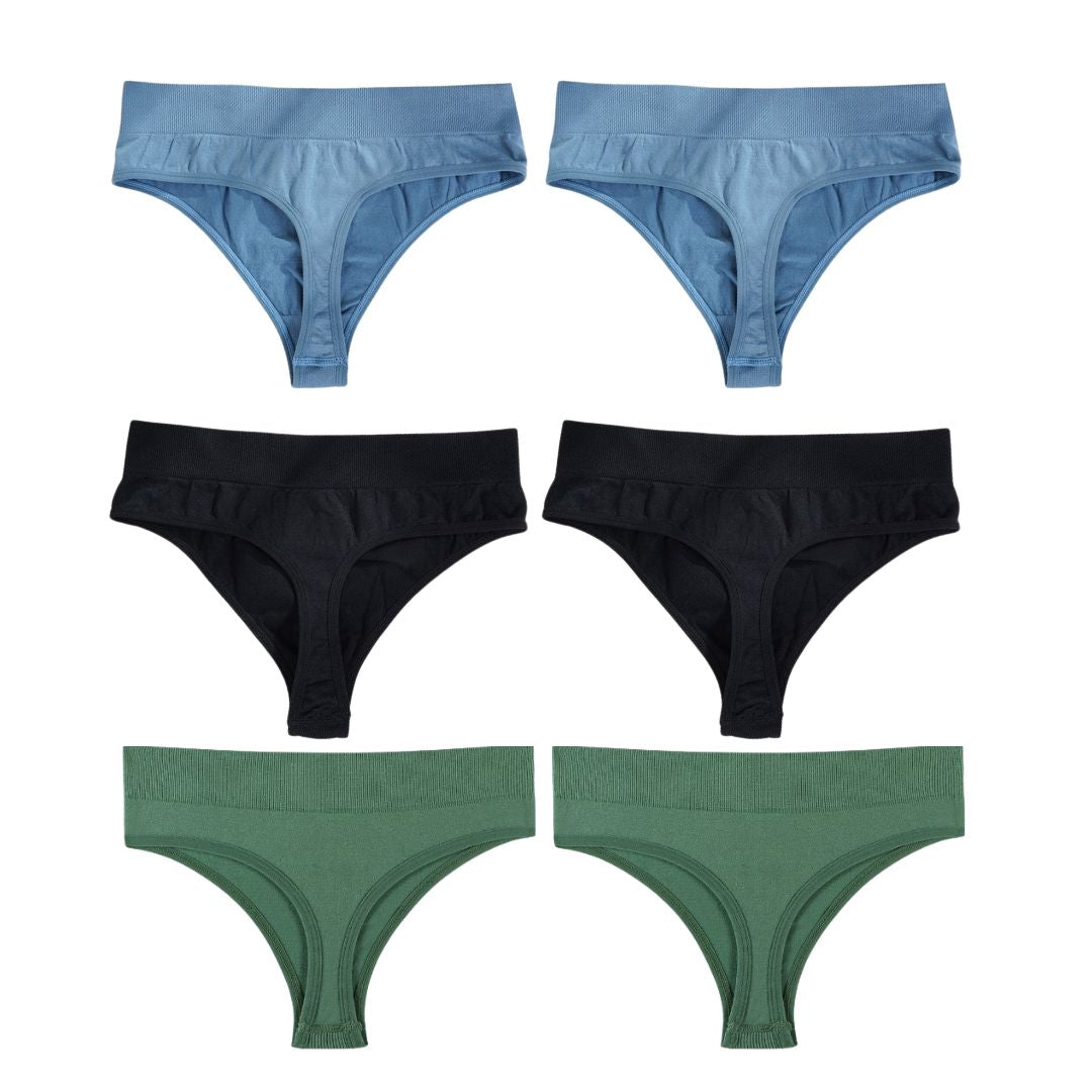 High-Waist FlexiFit Thong - Buy 3, Get 6
