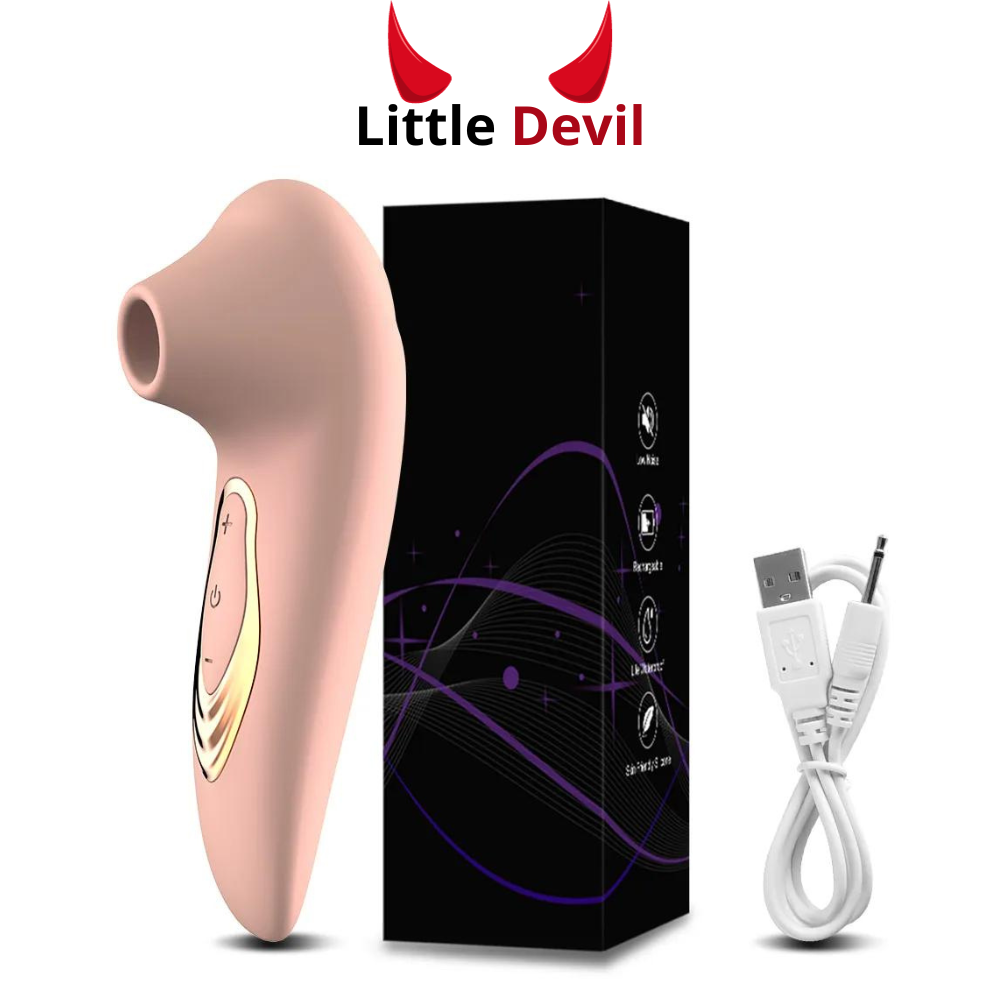 Portable Vibrator with Suction - Little Devil [Rechargeable]